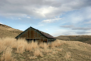 old industrial building in rural montana